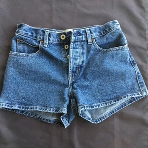 Vintage GAP Button Fly Jean Shorts Size 2